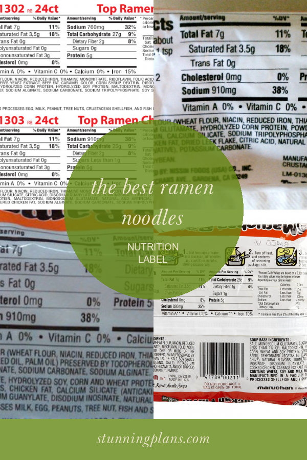 The Best Ramen Noodles Nutrition Label Home, Family, Style and Art Ideas